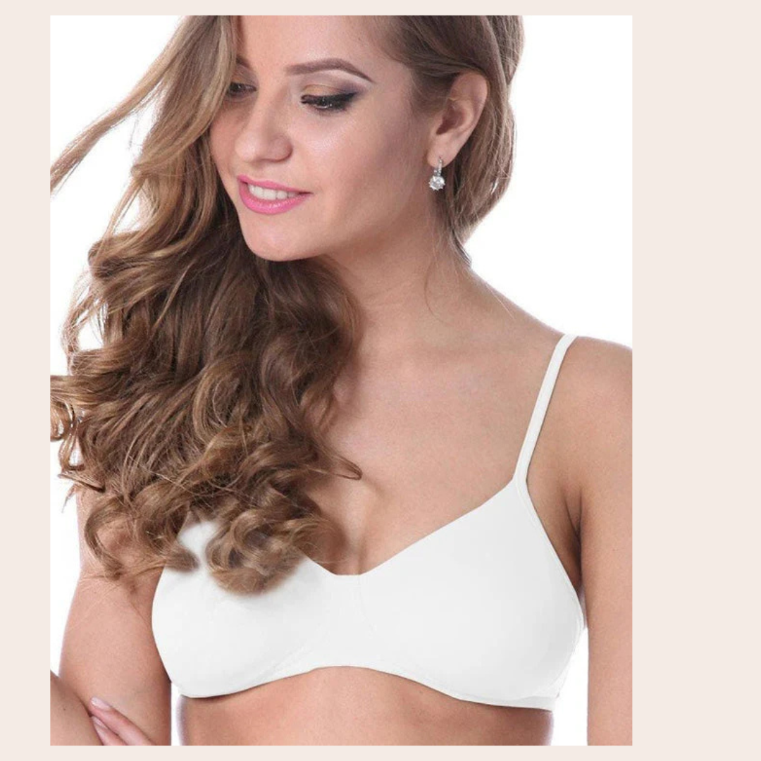 RAKS Pack of 2 Bridal Bra | Non-Padded, Non-Wired | Black & White — view 2