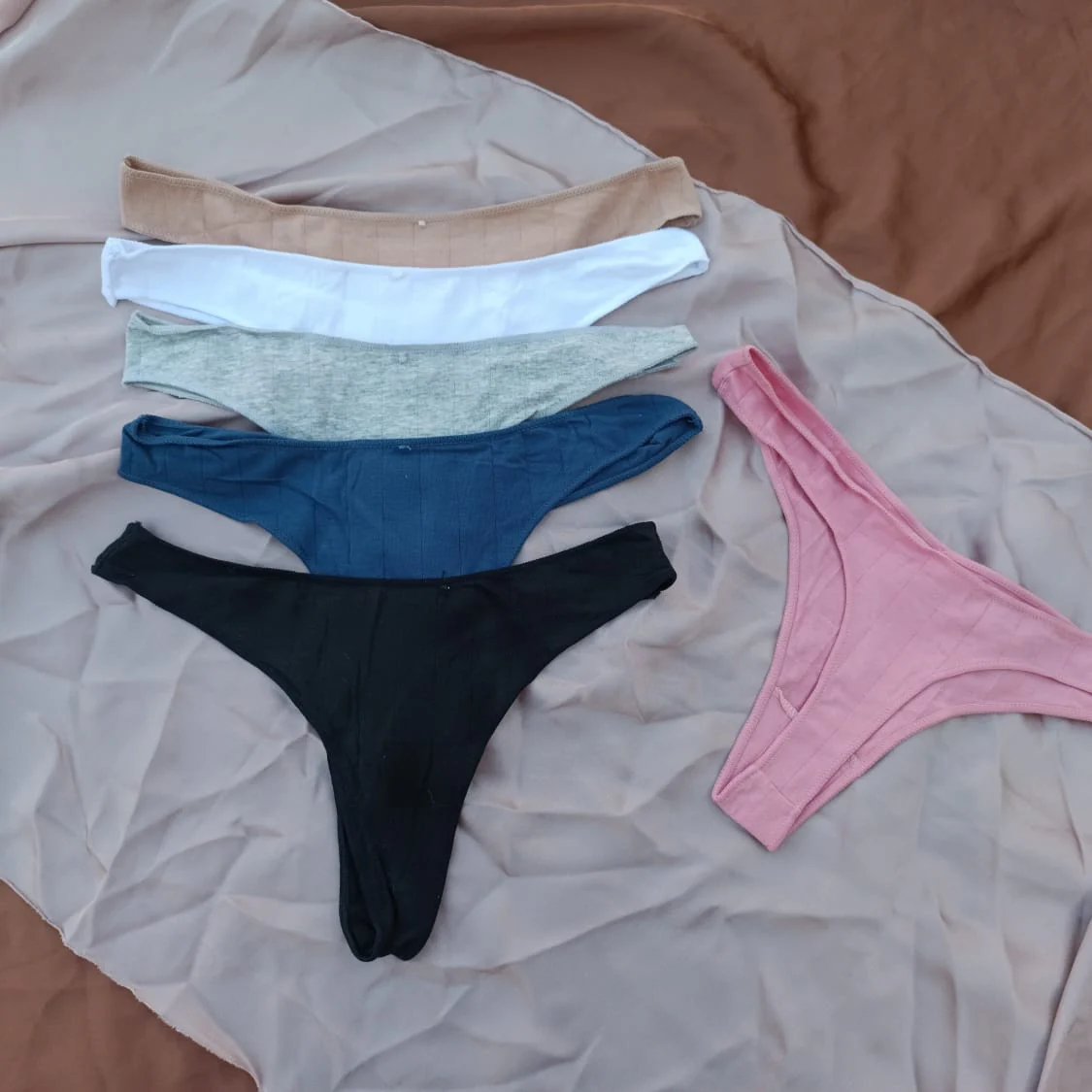 Cotton Comfortable Thongs — view 2