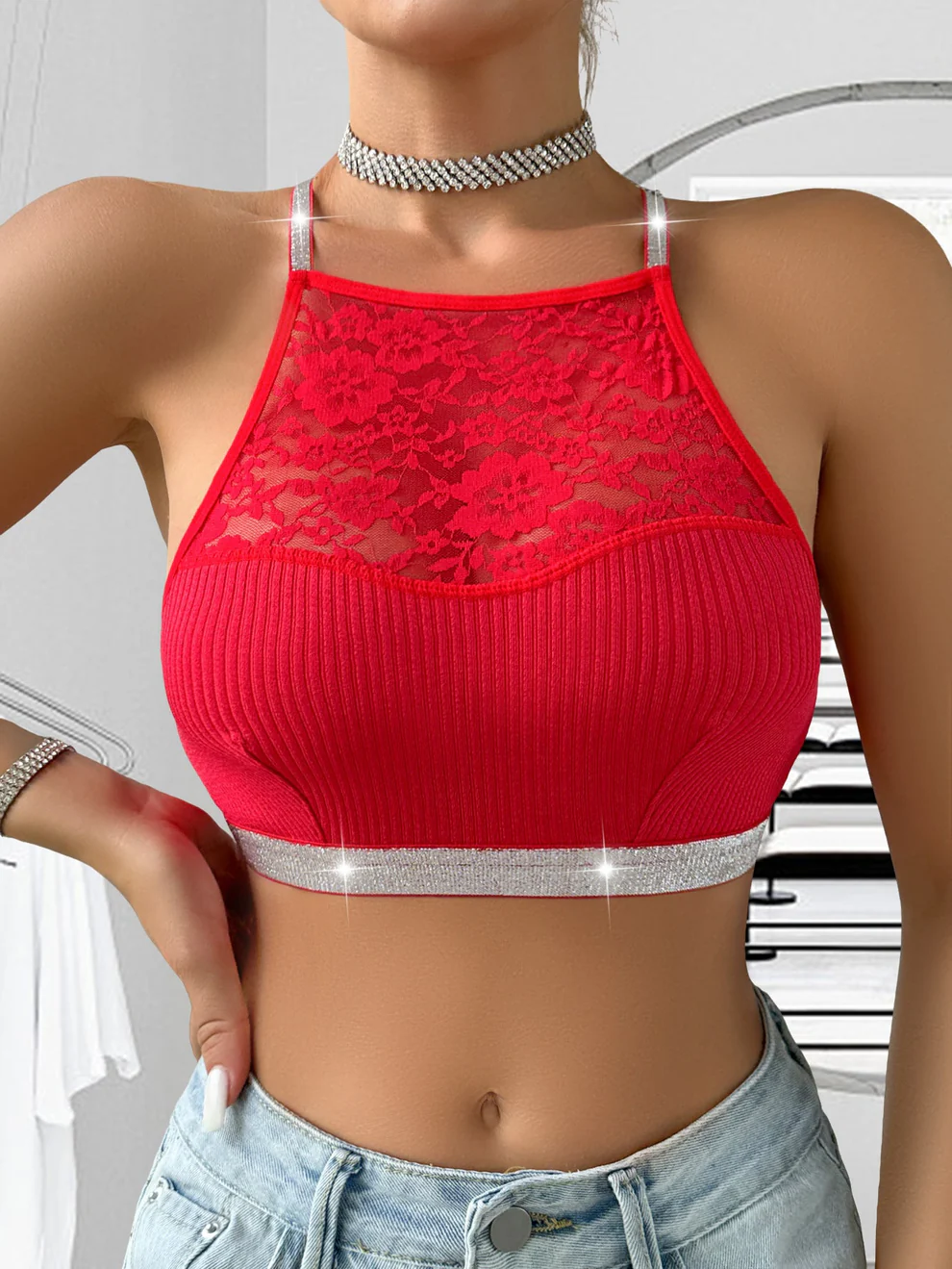 New Vest Bra Full Cup Waist-Revealing Push-up Breathable Bra — view 3