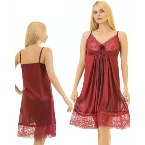 1 Piece Cedar Strap Short Nightie — view 2