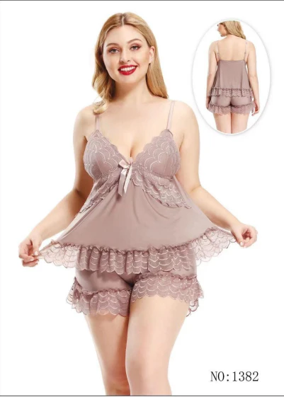 Carmen 2PCS Silk Net Embroidered Cami Set – Elegant and Comfortable — view 2