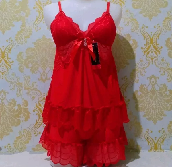 Carmen 2PCS Silk Net Embroidered Cami Set – Elegant and Comfortable — view 3