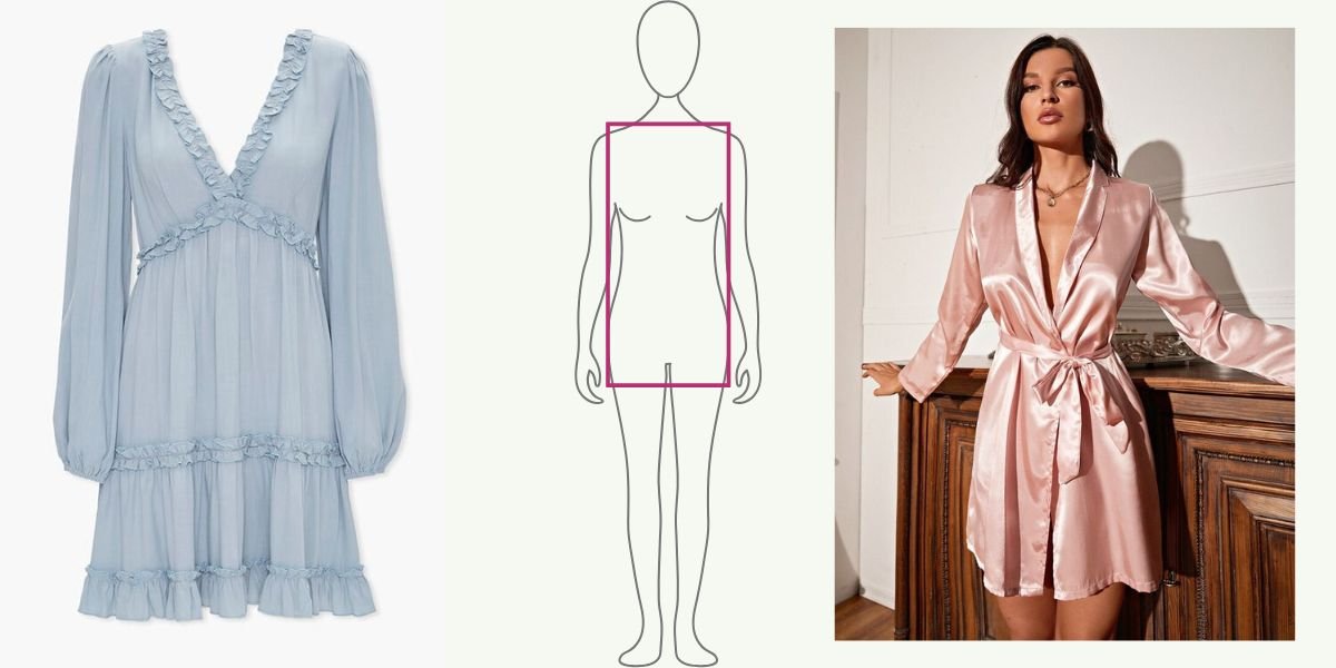 night dress for rectangle body type