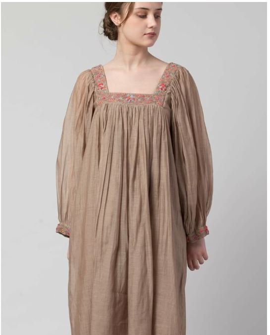pleated night dress for Pakistani Moms