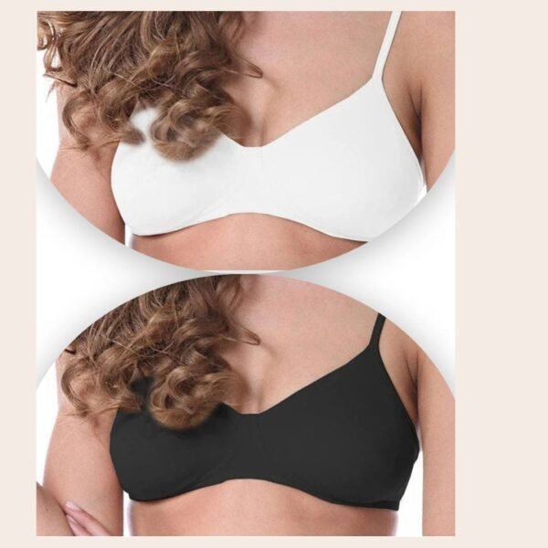 black and white bra