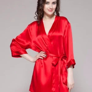 Red - 100% Polyester Satin Gown - GWN 11 RD
