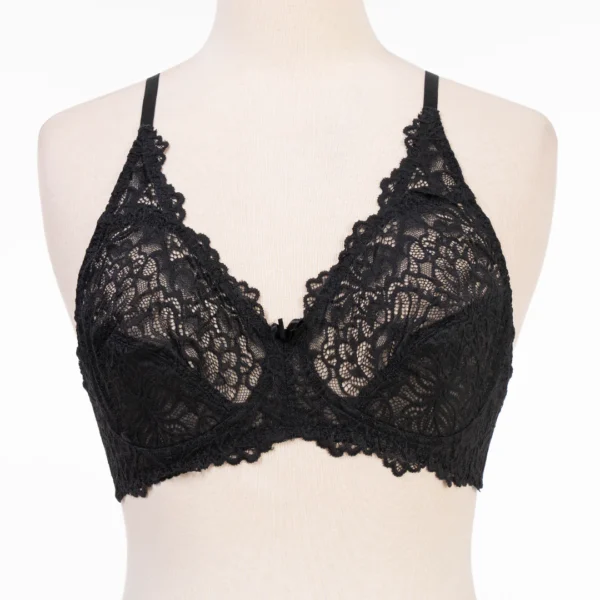 RAKS Black Non-Wire Net Bra