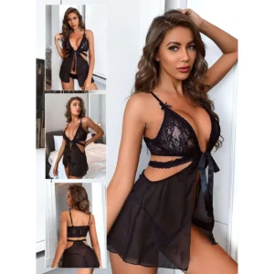 Chloe Front Open Sexy Transparent Lingerie