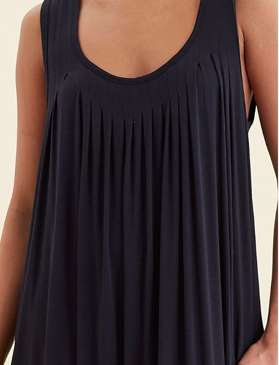 blue pleated nighty