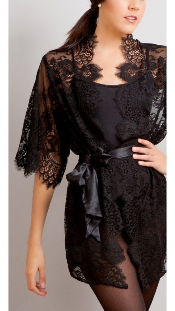 Lace robe nighty designs 