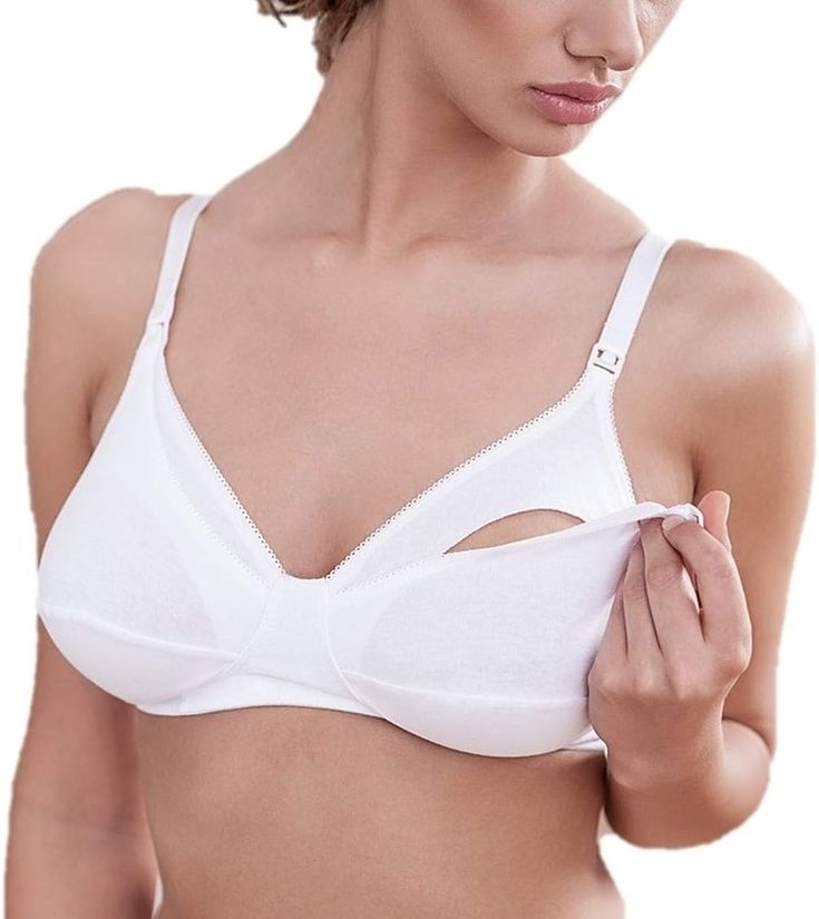 Lingerie Nursing Maternity Breastfeeding Wirefree Soft Premium Cotton Bra