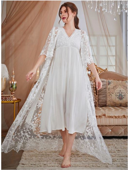 embroidered nightgown
