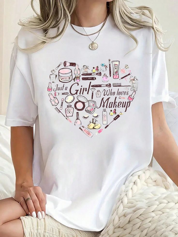 Makeup Funny T-Shirt with Shorts
