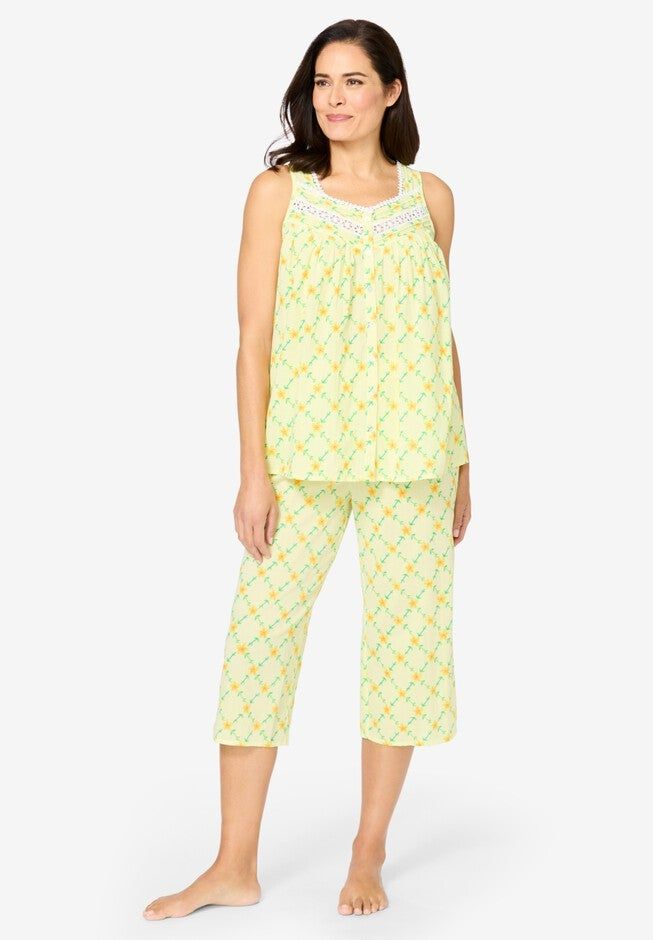 Sleeveless Capri Set