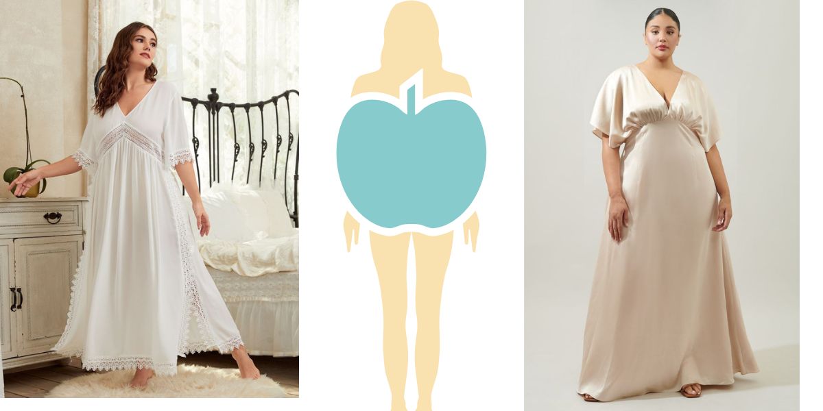 Apple body type night dress