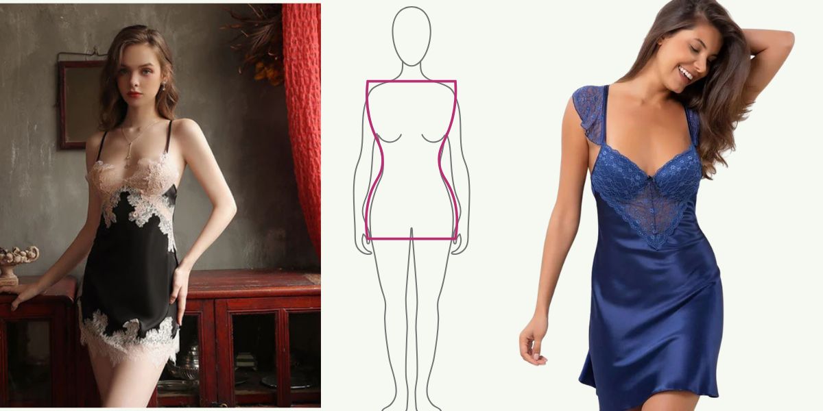 night dress for hour glass body shape