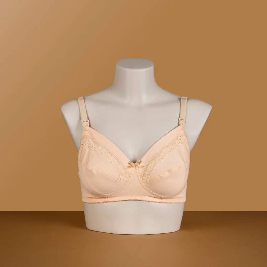 Skin color nursing bra