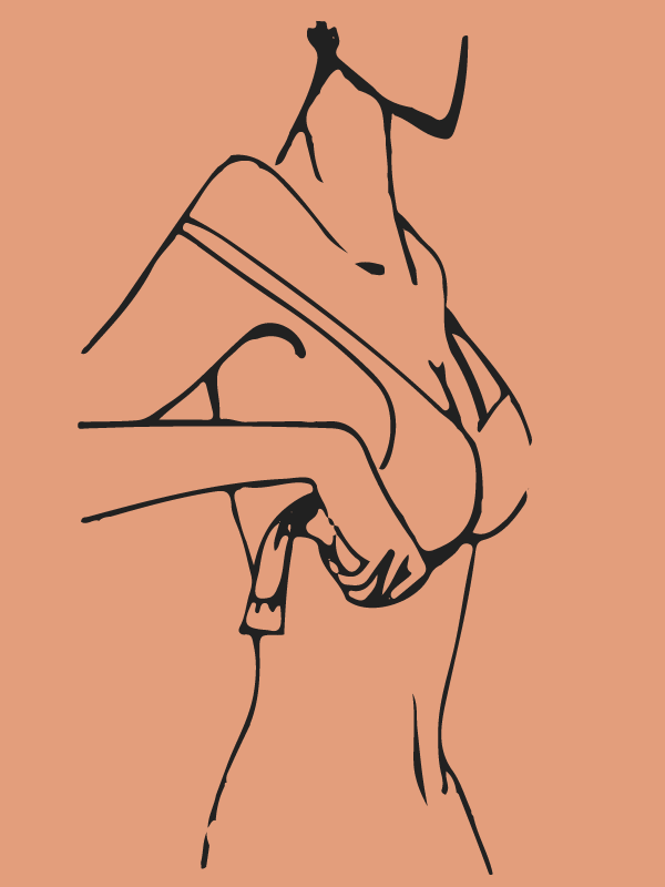 step one of wearing bra 