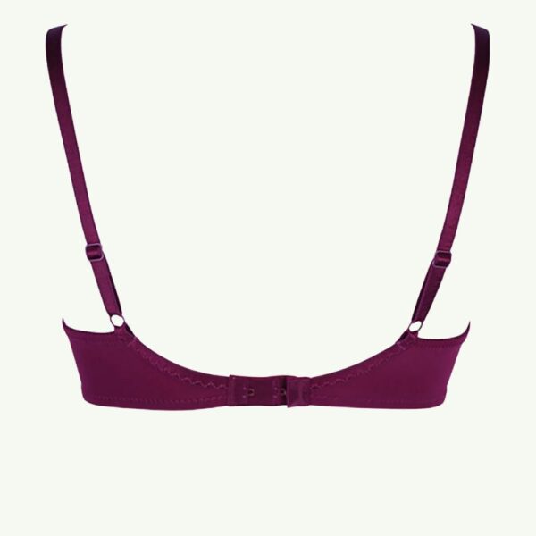 burgundy t shirt bra