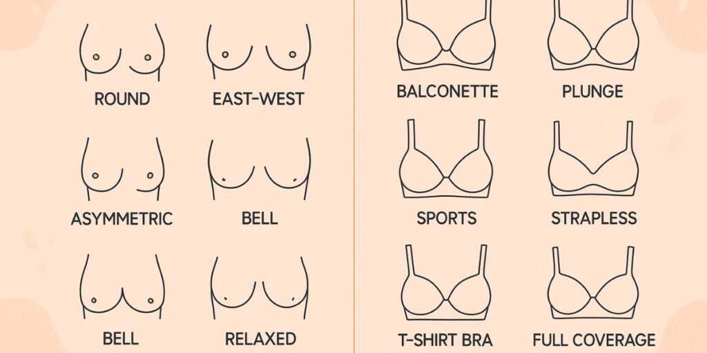 breast shapes and types